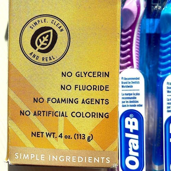 2 Sealed Oral B Toothbrushes & 1 New  REDMOND Natural Non-Fluoride Toothpaste - Picture 7 of 8